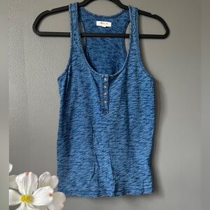 Madewell Slub Knit Tank (Blue- XS)